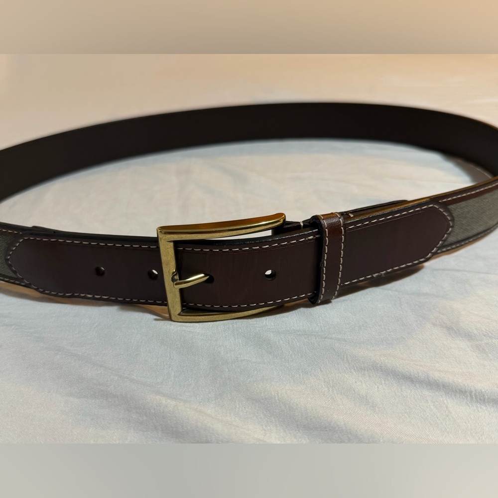 Men's Brown‎ Leather Belt size 38